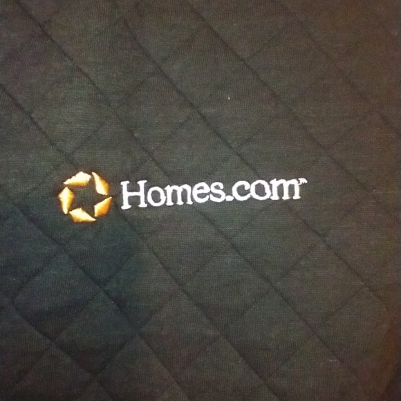 Marine Layer Corbet Black Full Zip Quilted Vest Men's sz XL Homes.com Logo - Picture 3 of 7